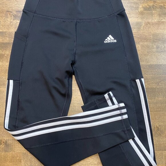 Women Adidas High-Rise CLIMACOOL Leggings Squat-Proof Sweat-Wicking - Picture 9 of 10